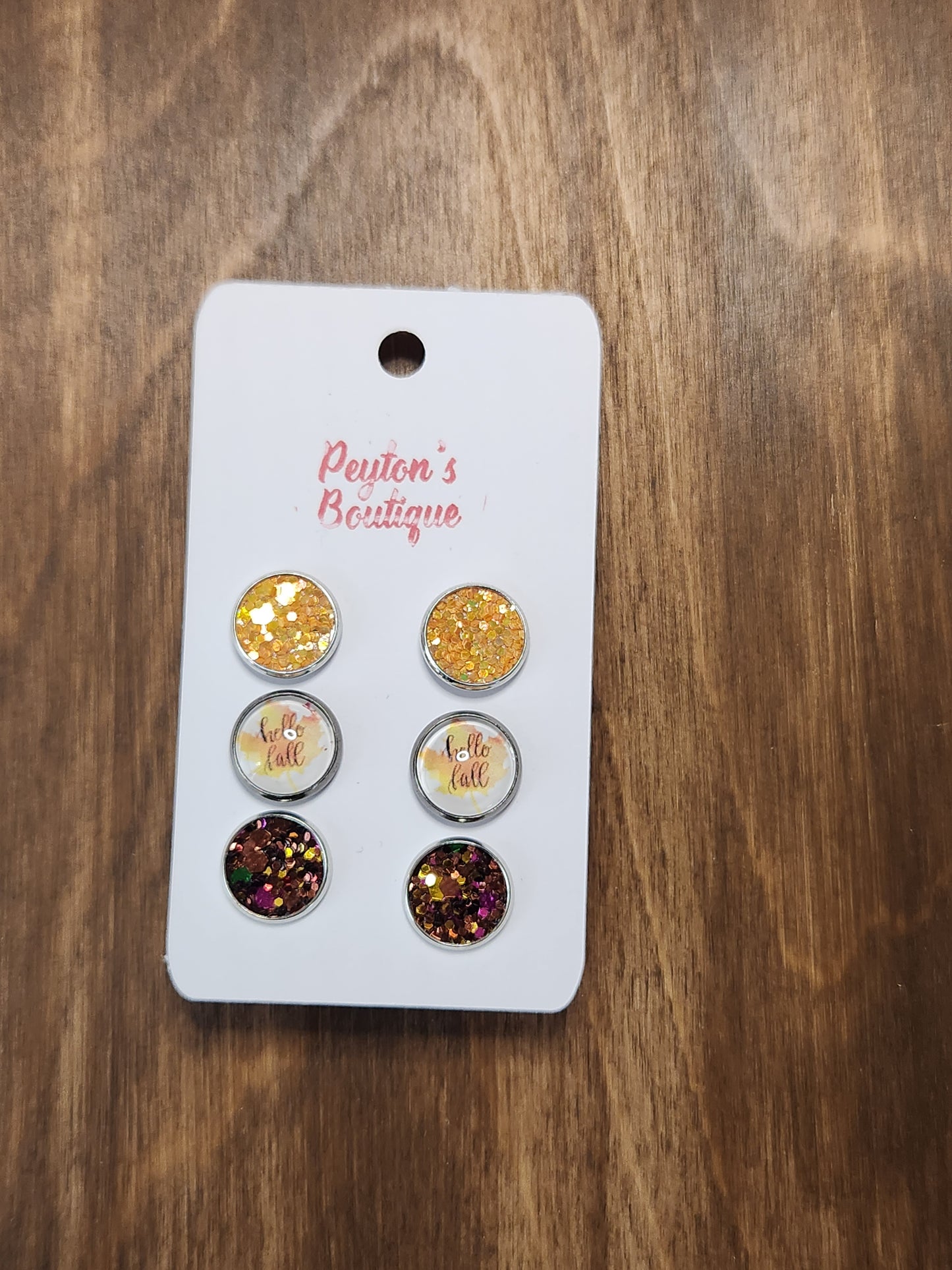 12mm Stud Earring Set Fall