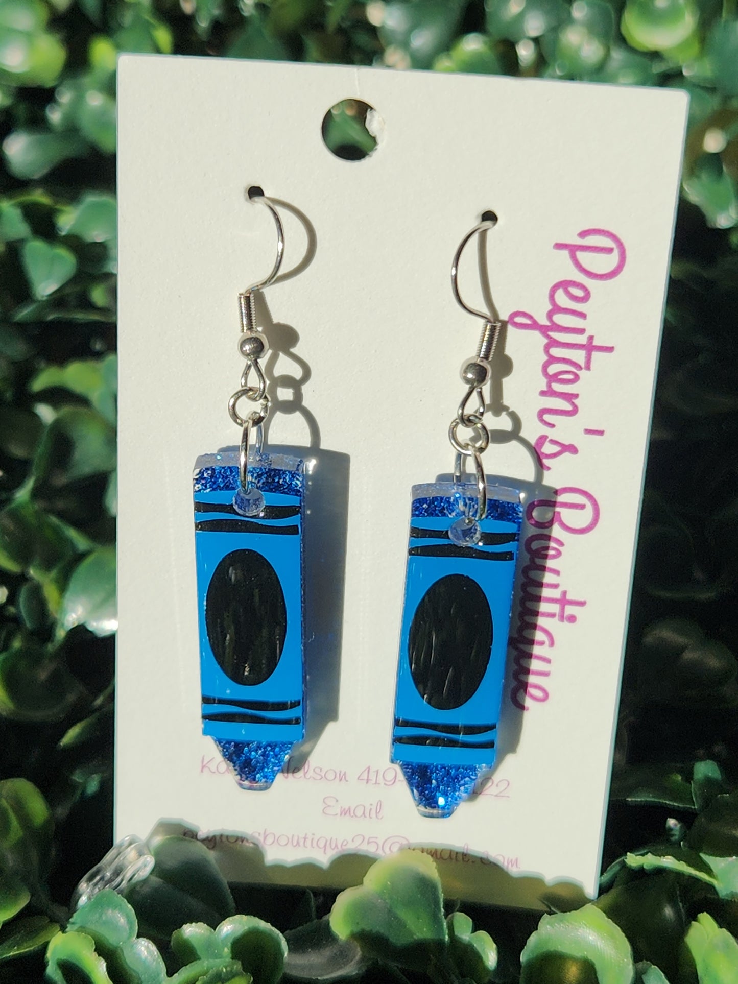 Acrylic Earrings Crayons