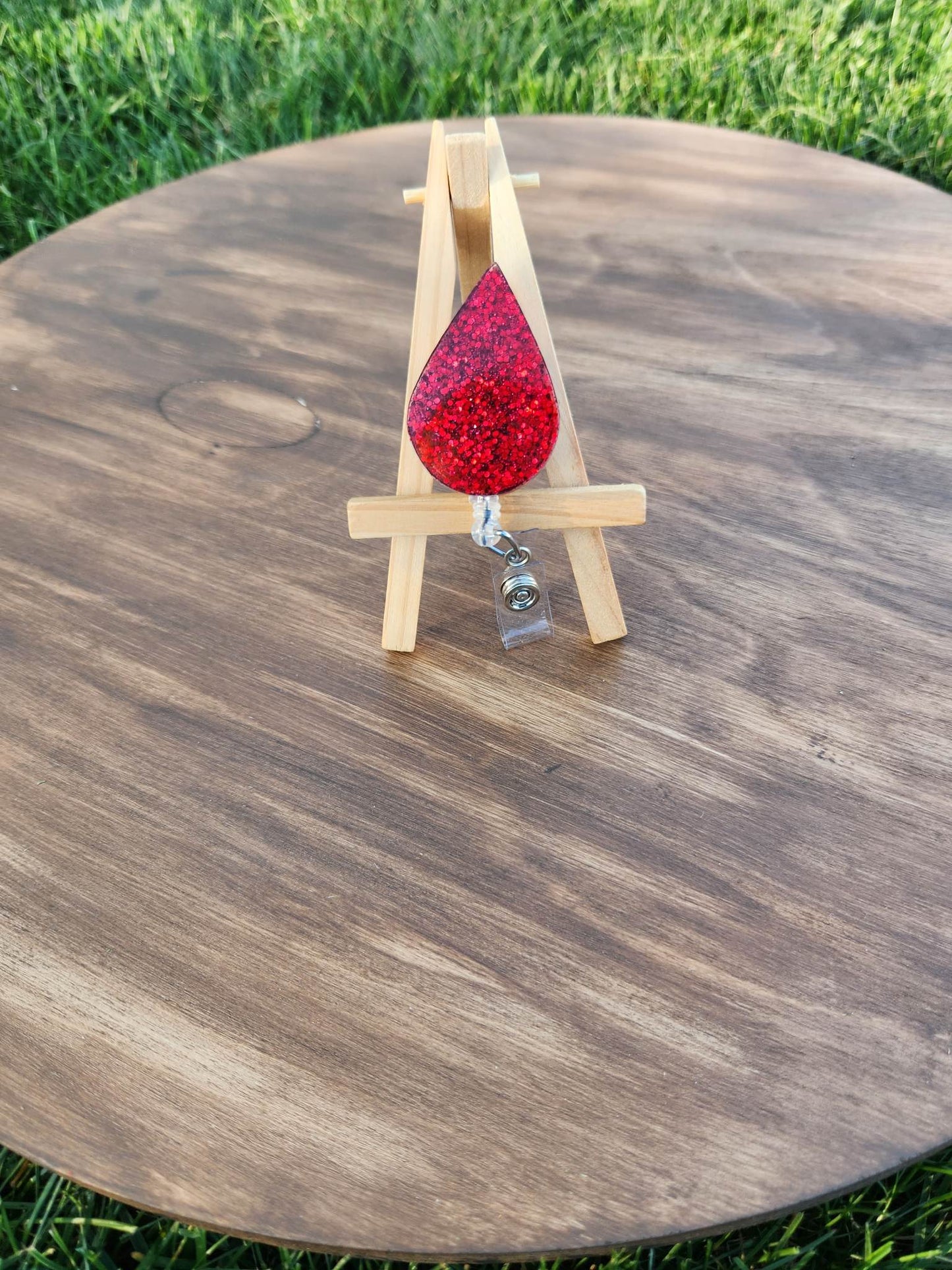 Blood Drop Permanent Alligator Clip