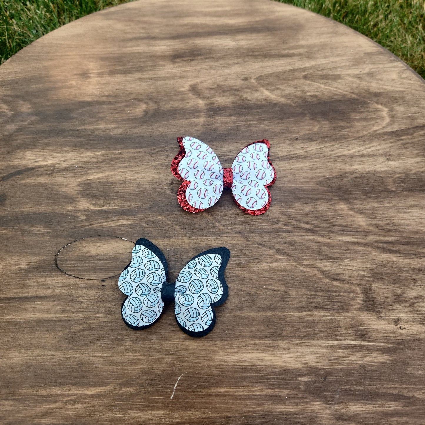 Faux Leather Butterfly Sports