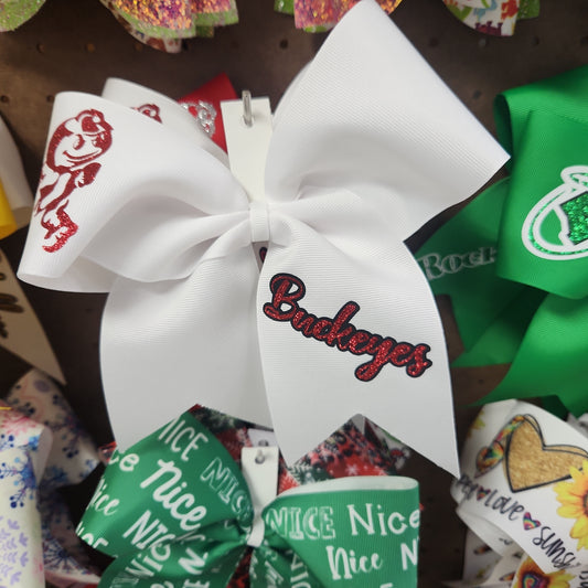 Ohio Cheer Bow with Vinyl