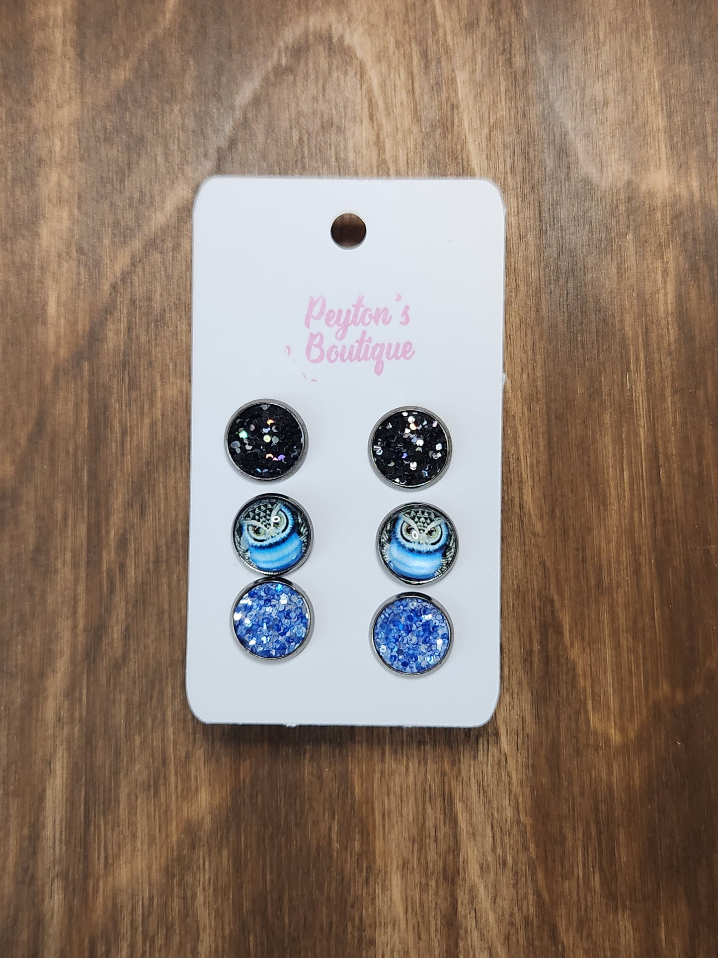 12mm Stud Earring Set Animals