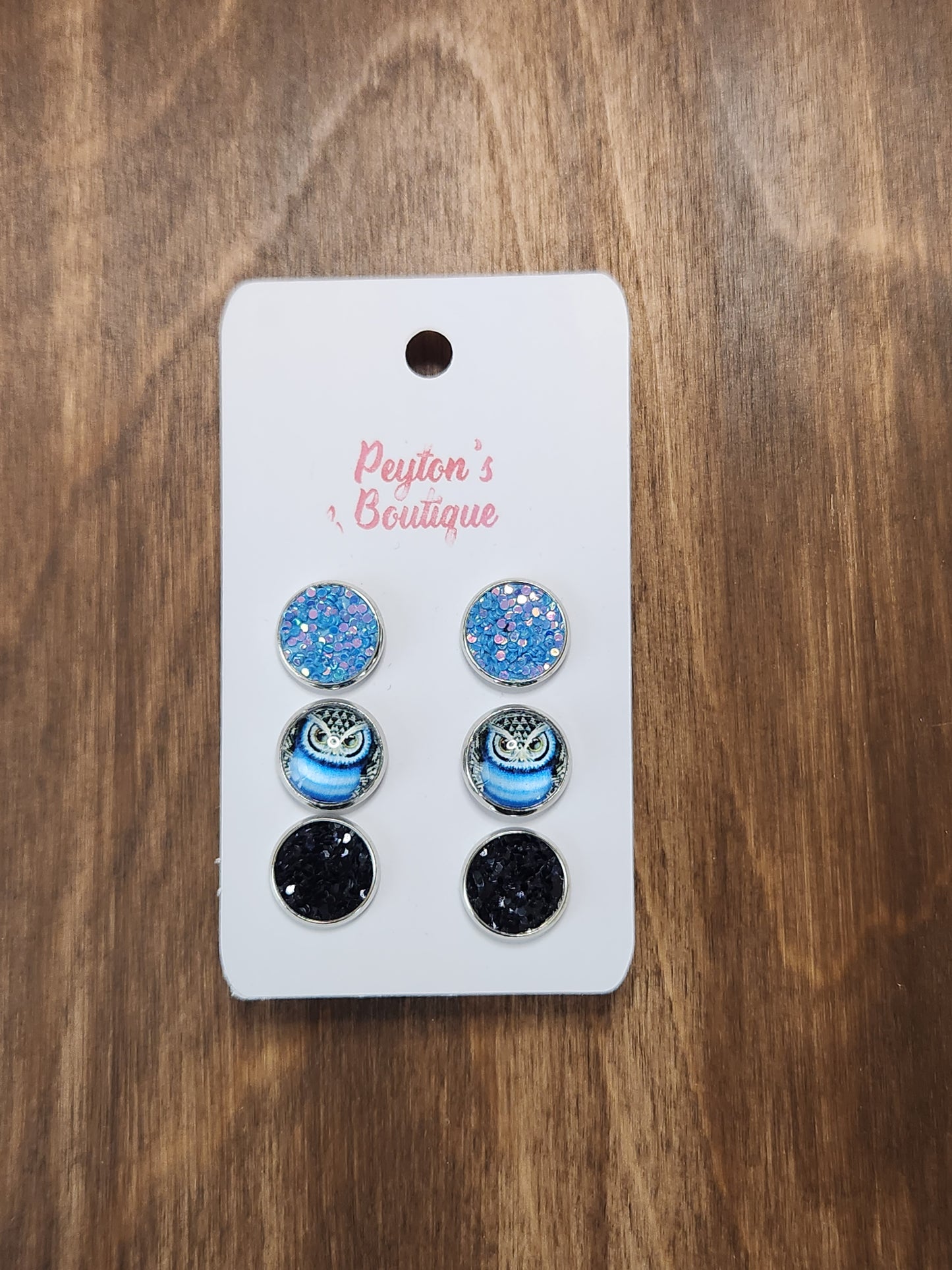 12mm Stud Earring Set Animals