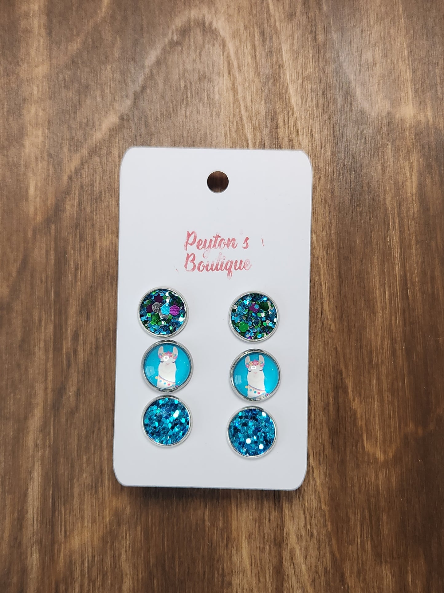 12mm Stud Earring Set Animals