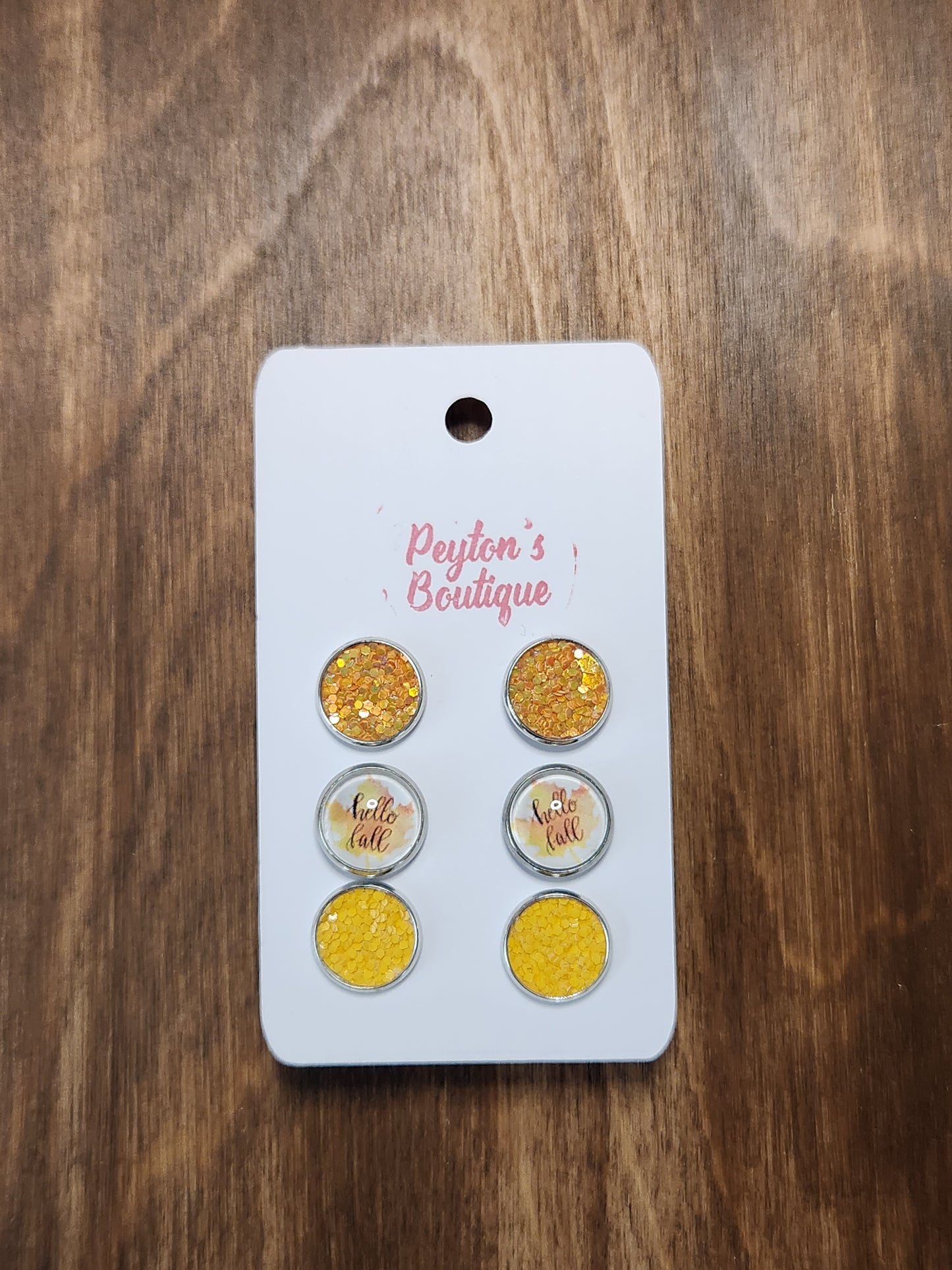 12mm Stud Earring Set Fall