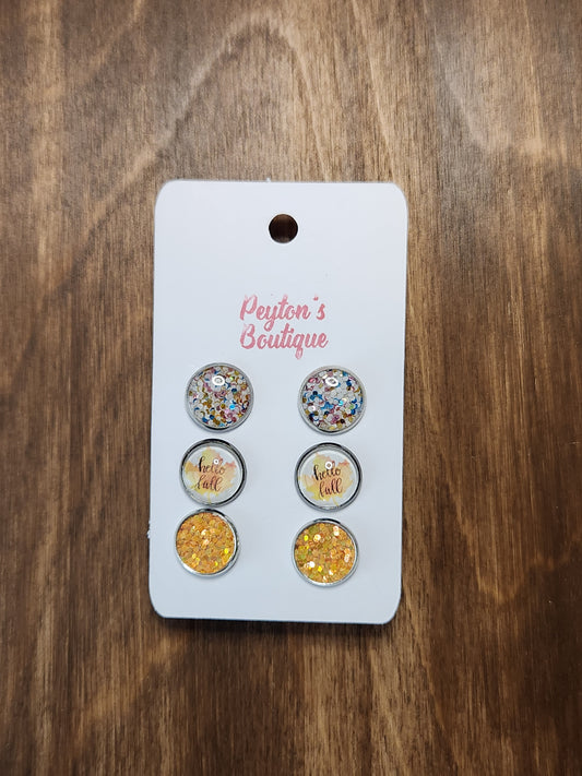 12mm Stud Earring Set Fall