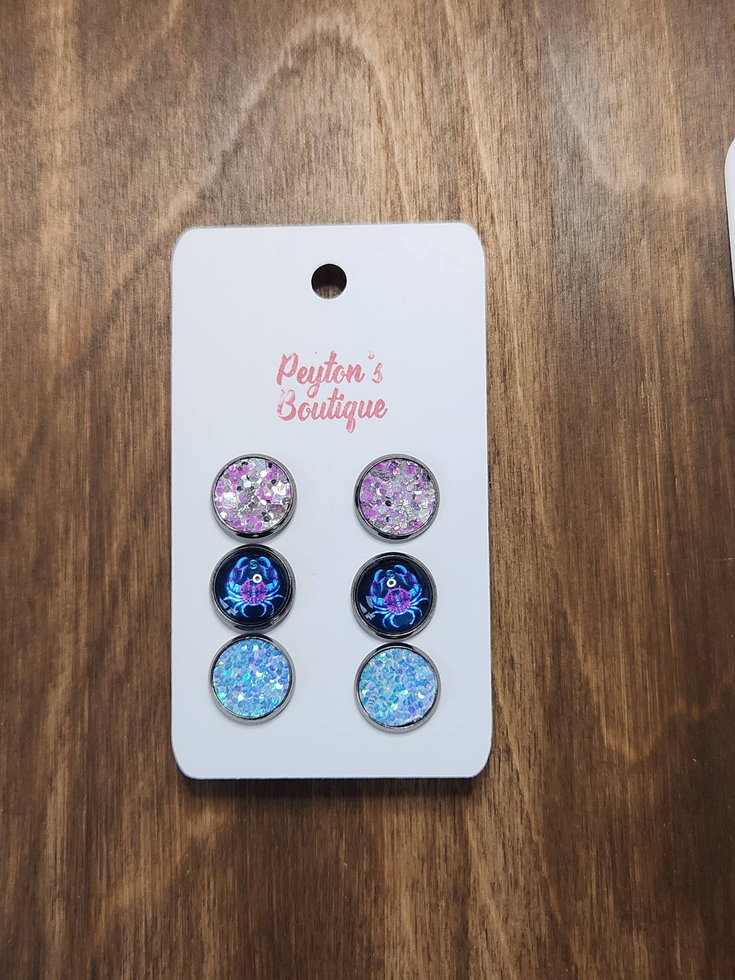 12mm Stud Earring Set