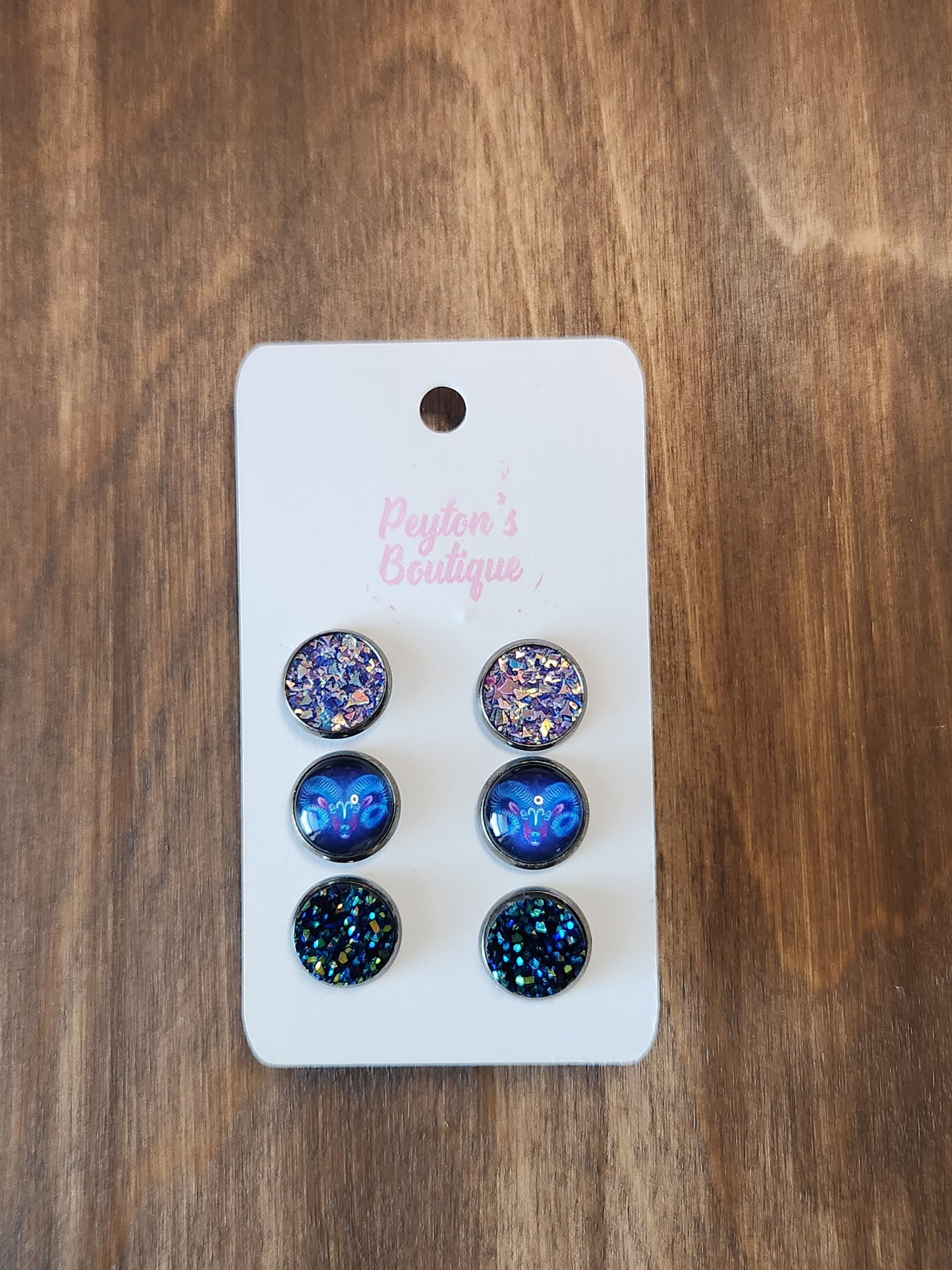 12mm Stud Earring Set