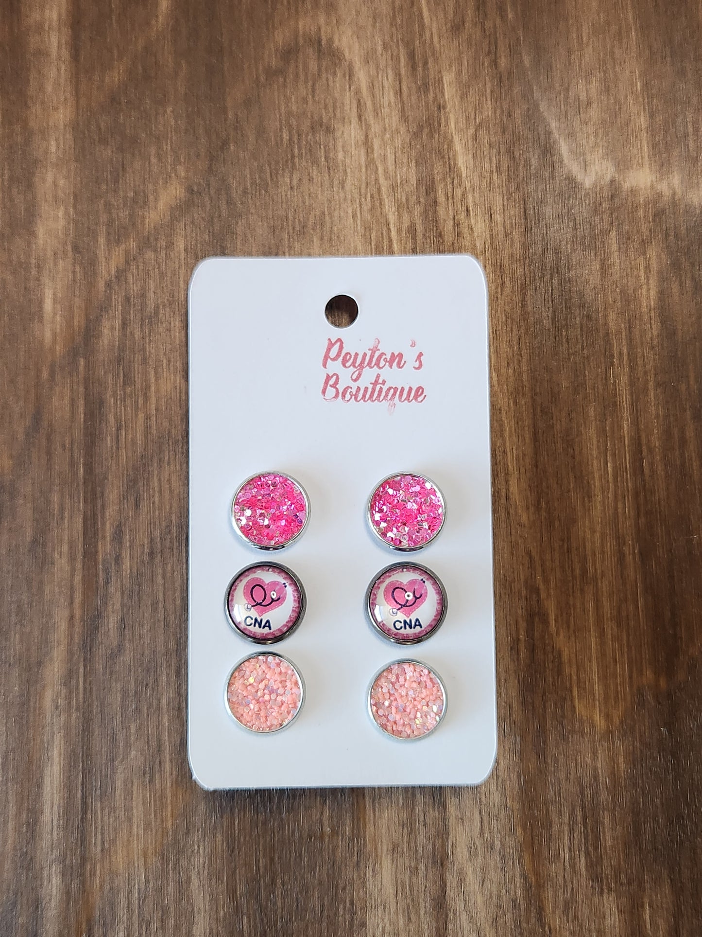 12mm Stud Earring Set