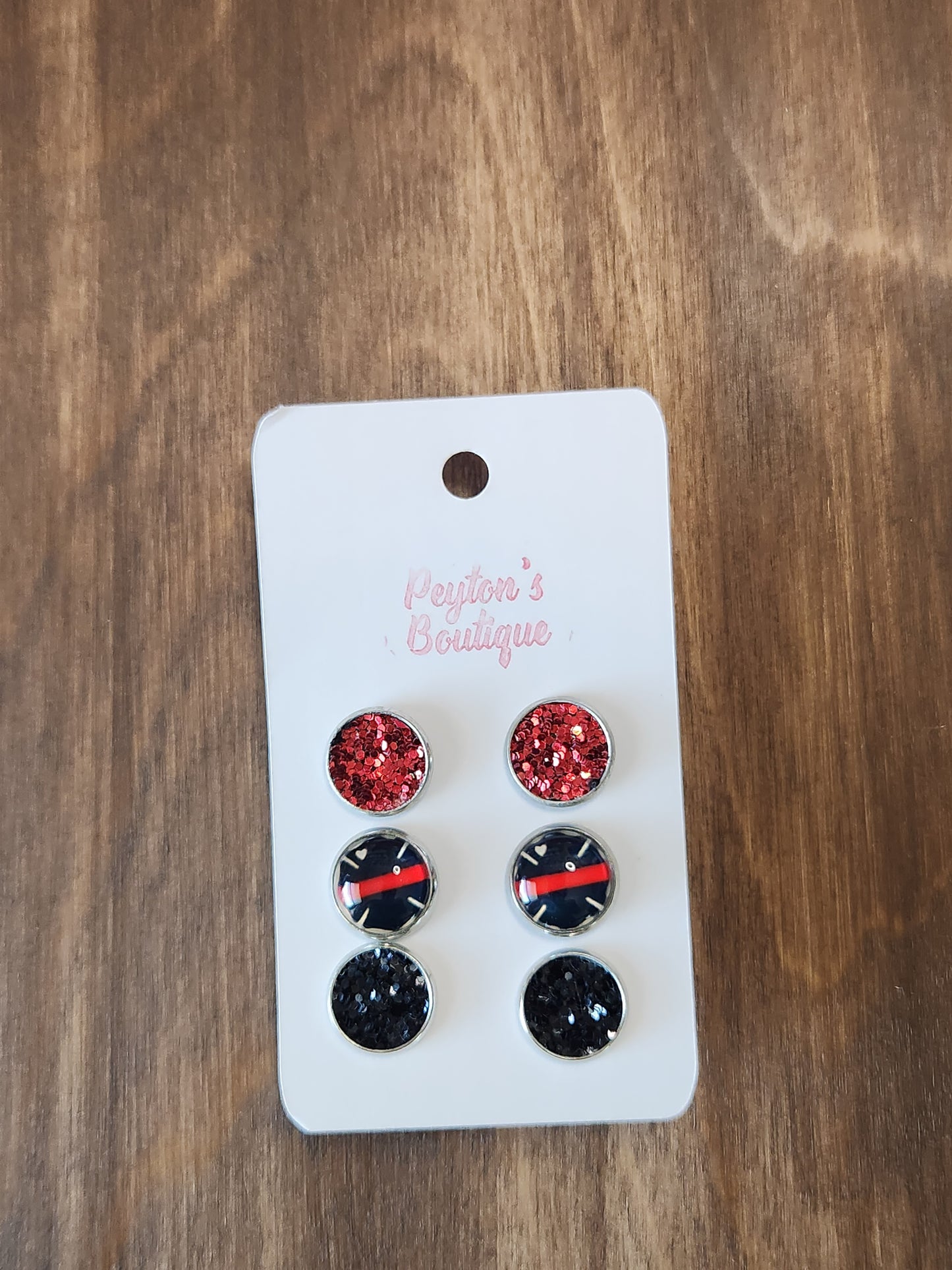12mm Stud Earring Set First Responders
