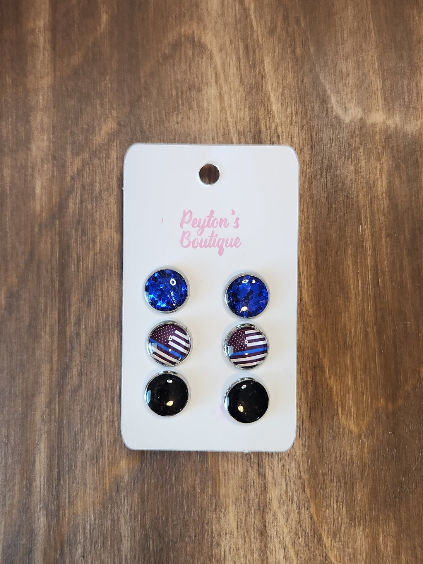 12mm Stud Earring Set First Responders