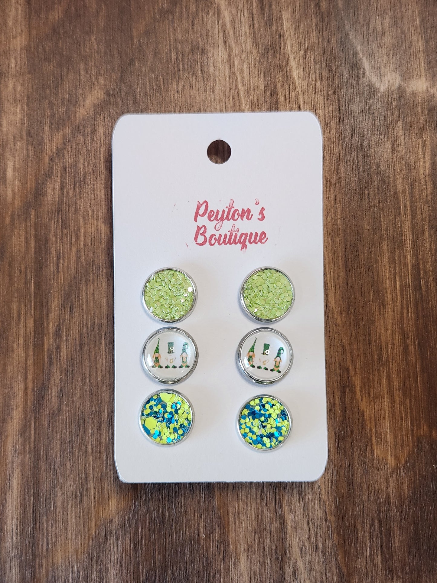 12mm Stud Earring Set