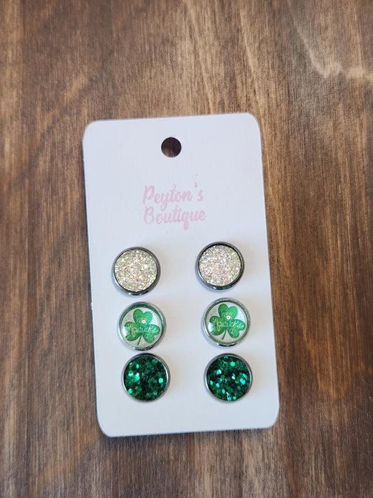12mm Stud Earring Set