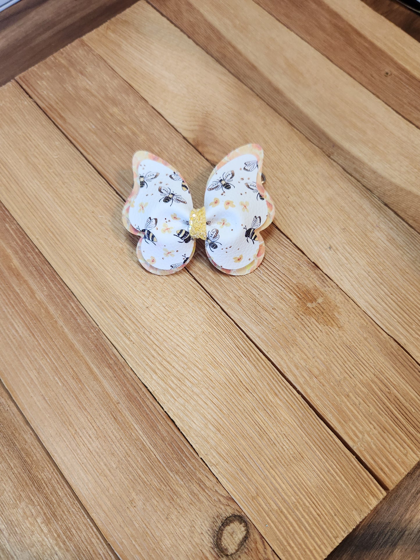 Faux Leather Butterfly Animals