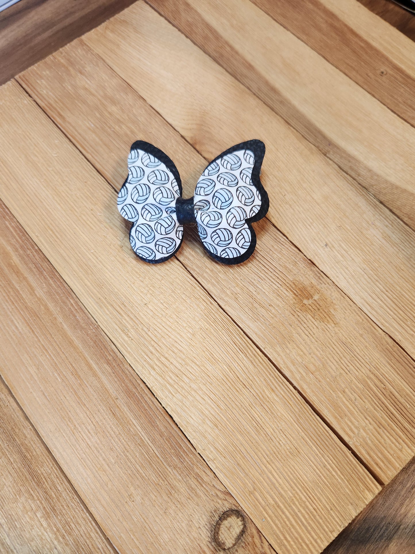 Faux Leather Butterfly Sports