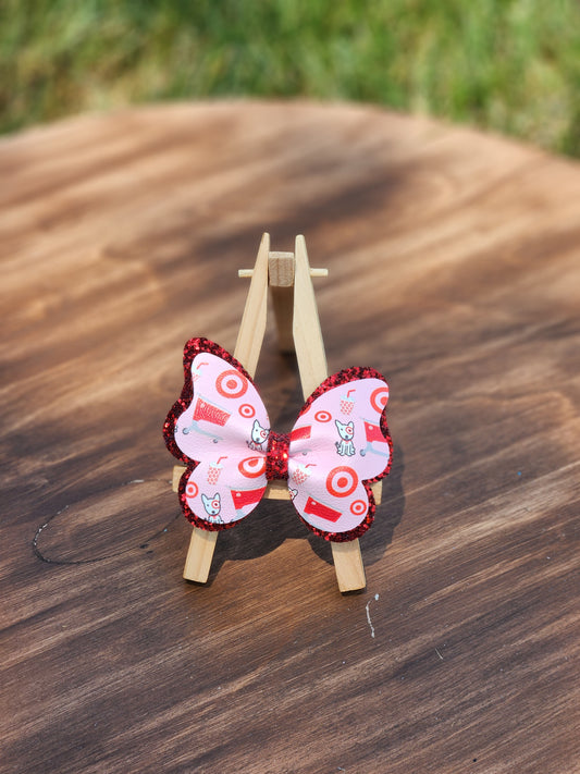 Faux Leather Butterfly