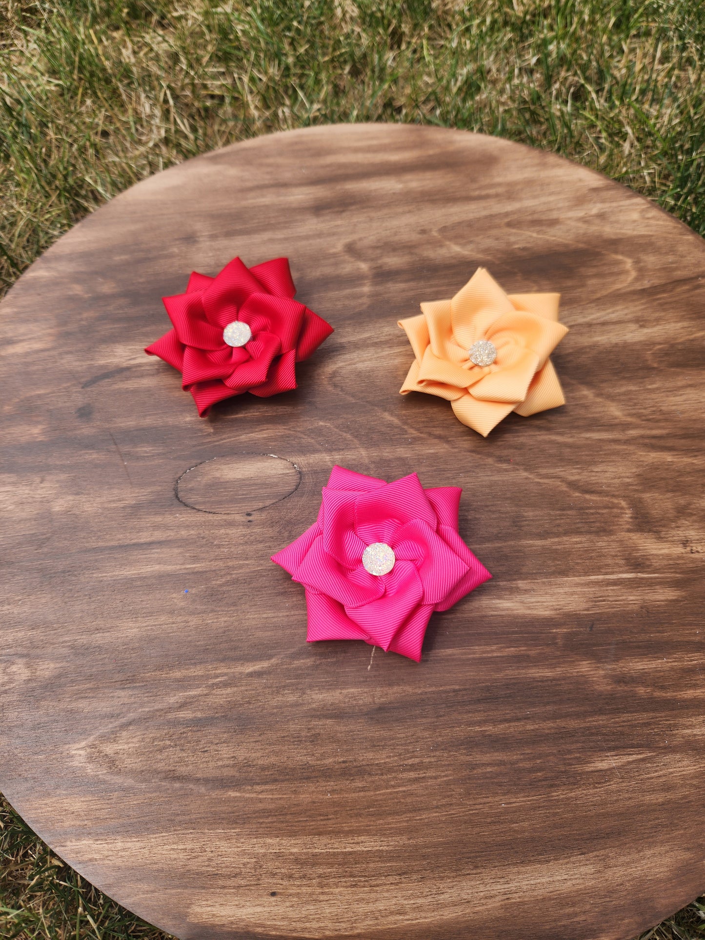 Ribbon Flower Solid Colors