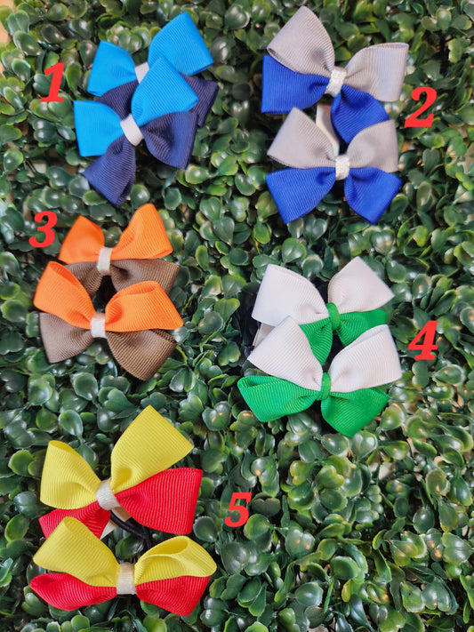 7/8" Ribbon Piggy sets Mixed colors