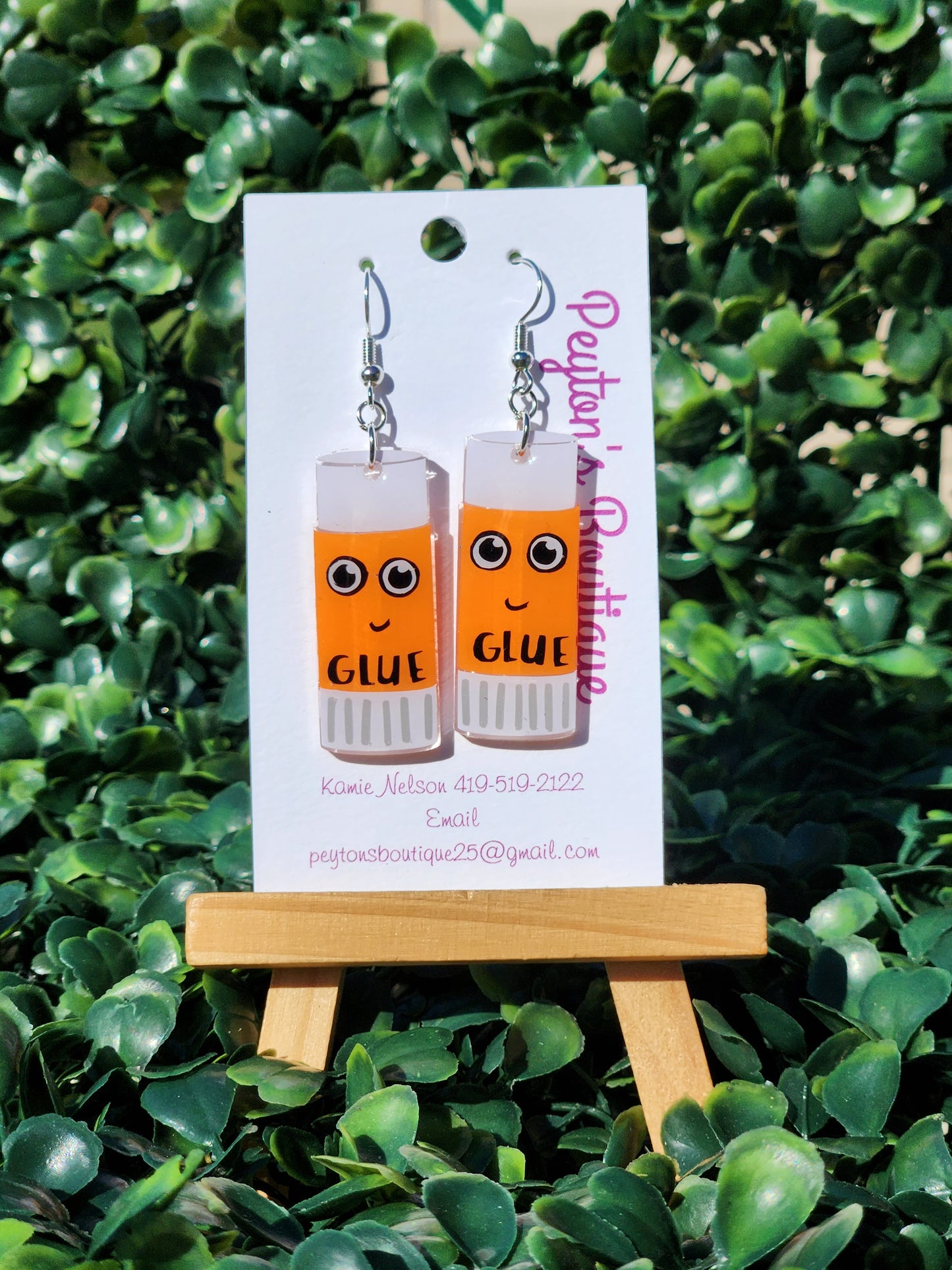 Acrylic Earrings Glue sticks